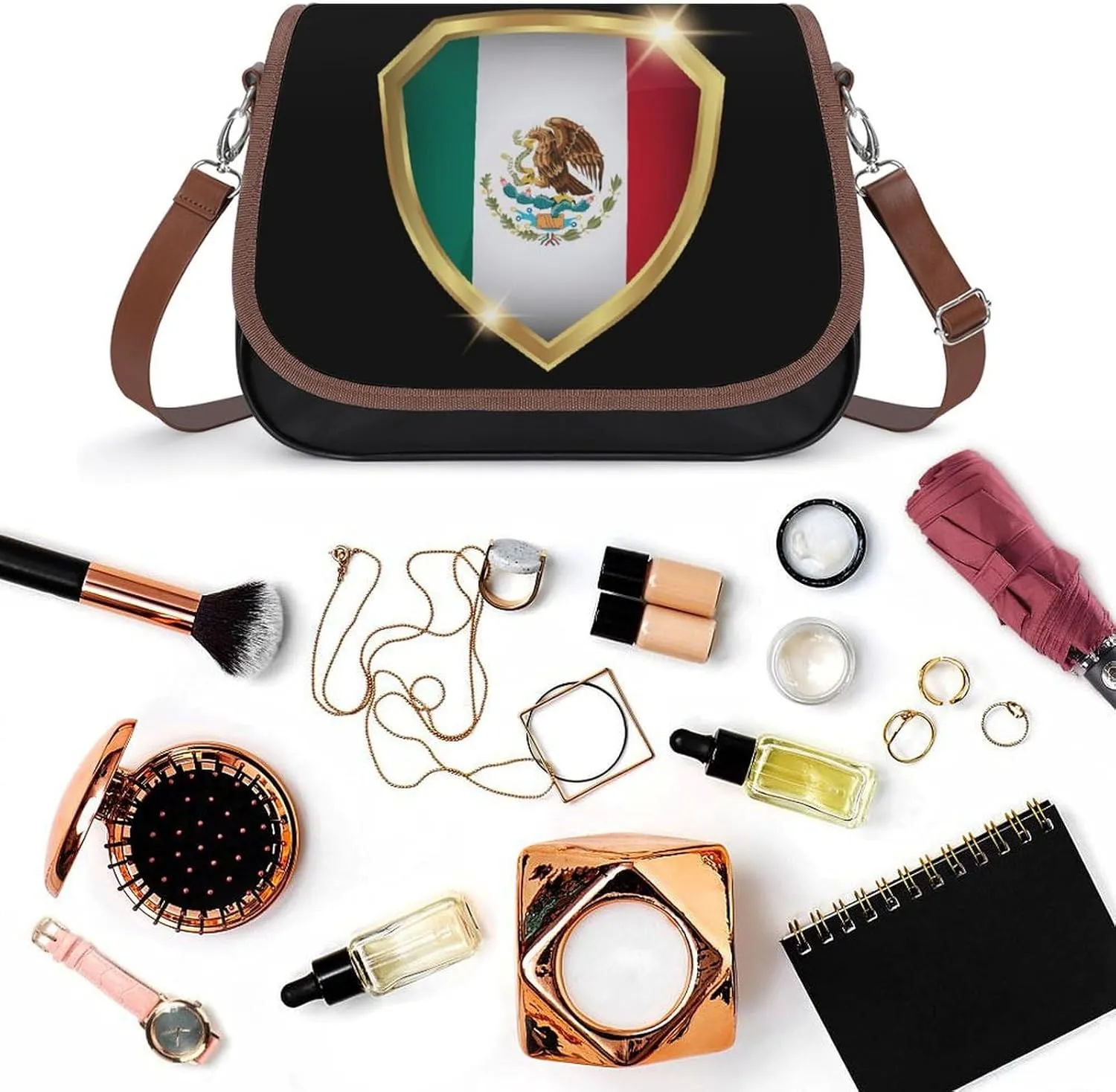 Crossbody Bags for Women Men Leather Purses Small Adjustable Shoulder Handbags