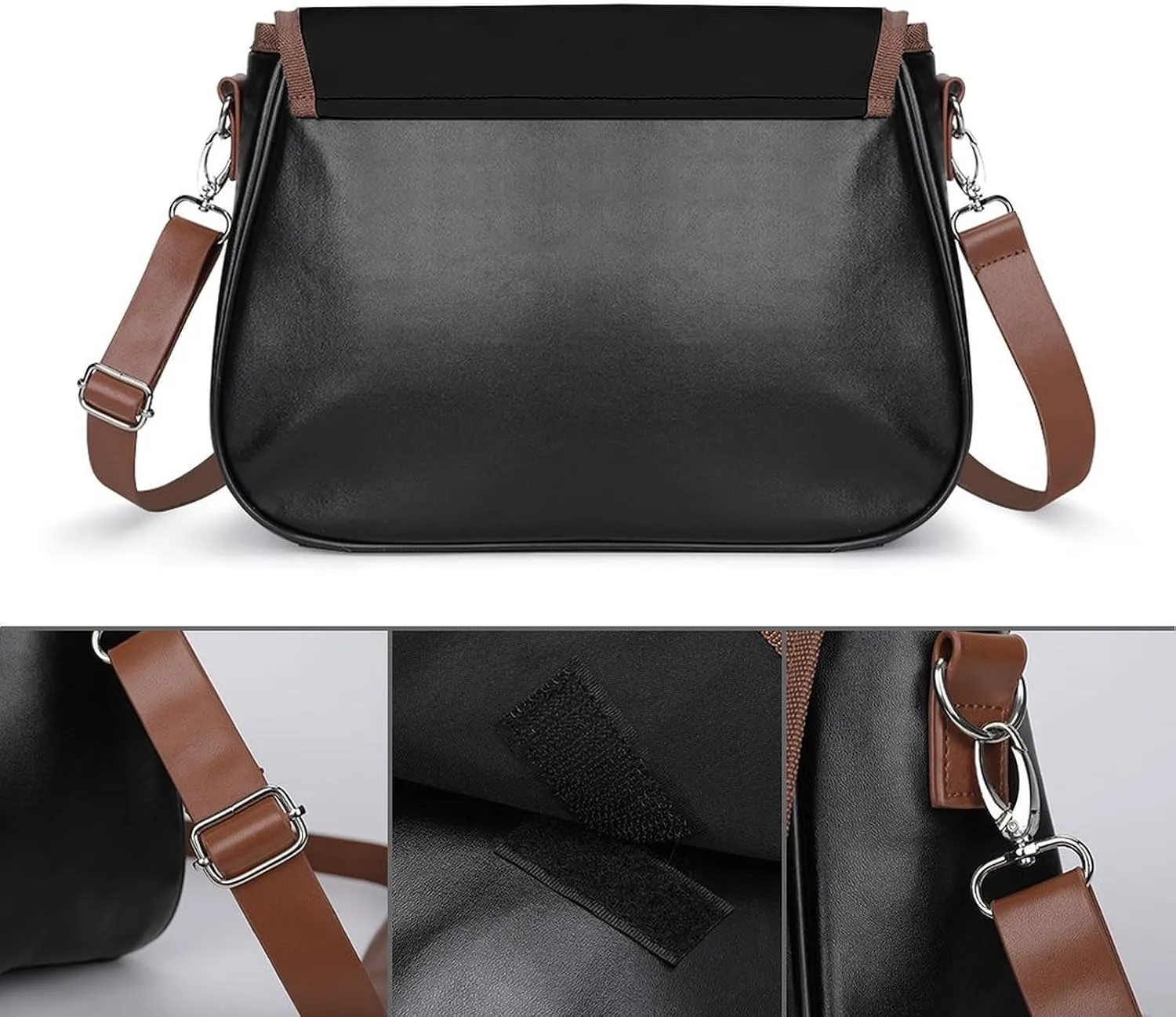 Crossbody Bags for Women Men Leather Purses Small Adjustable Shoulder Handbags