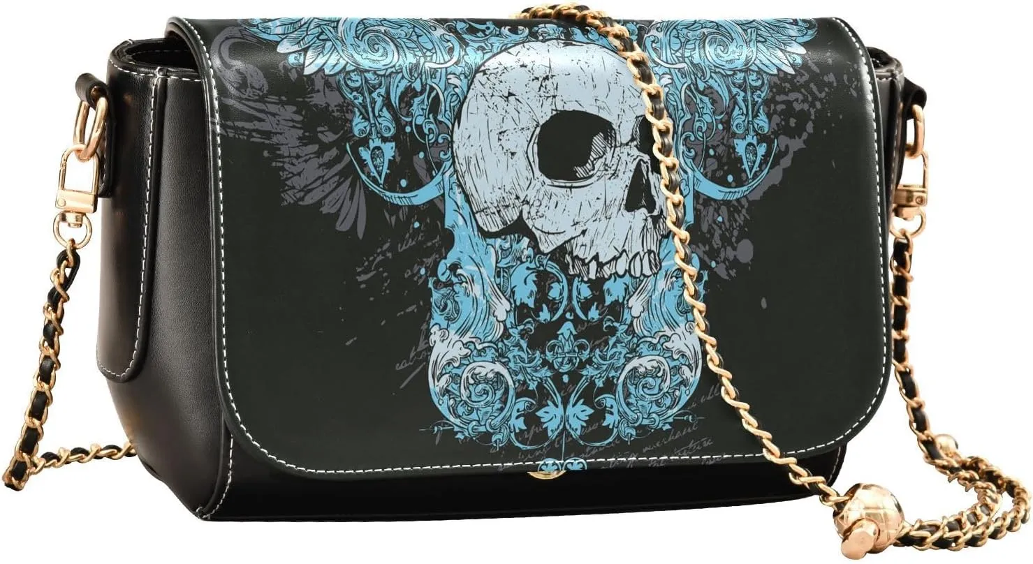 Crossbody Bags for Women Trendy Women's Black Shoulder Bag Small PU Leather Flap Cross Body Bag Handbags