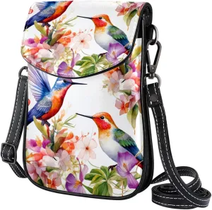 Crossbody Bags for Women,Crossbody Bag Men,Small Sling Bag,Flowers and Birds Flower Bush,Crossbody Purse