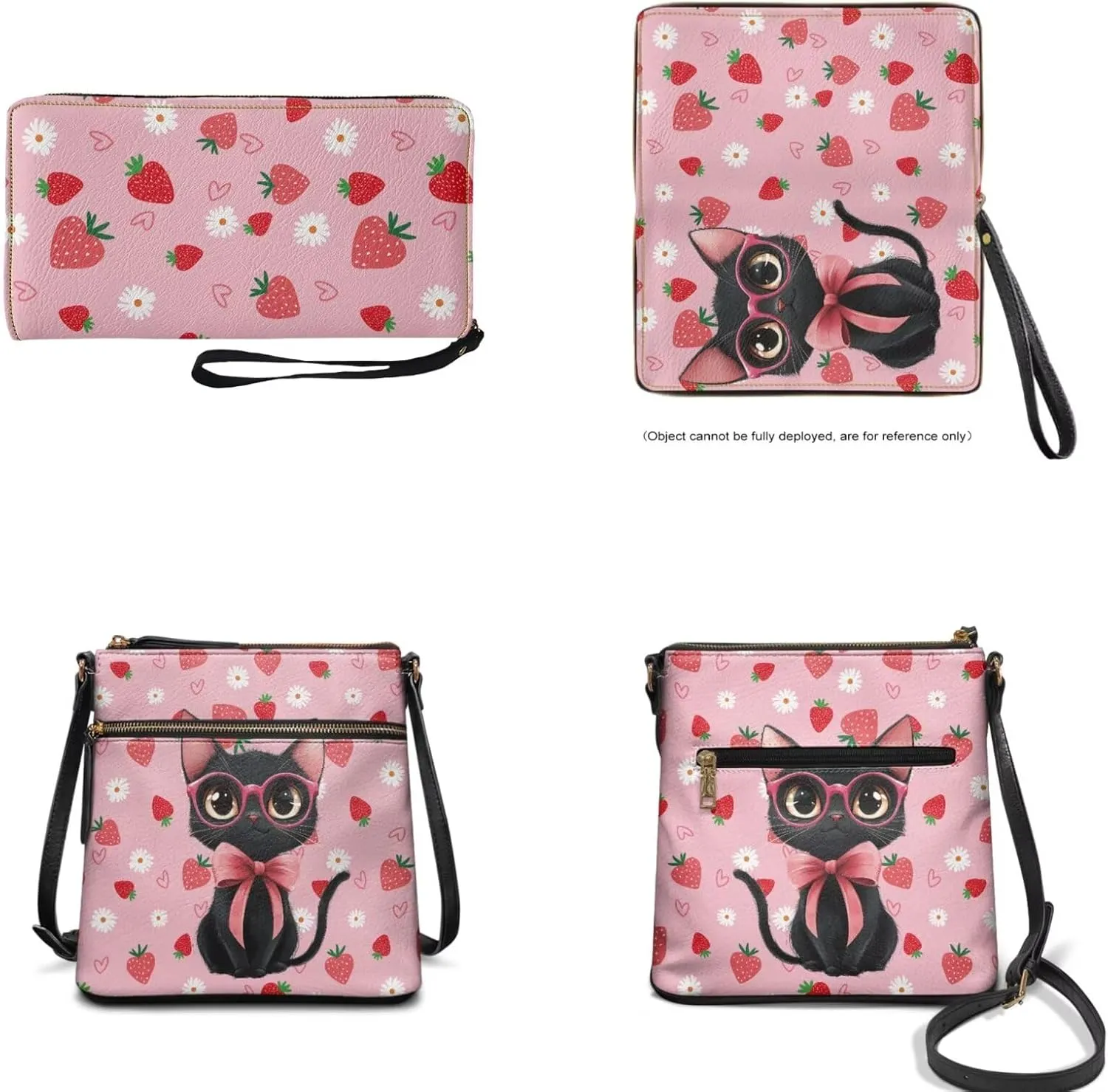 Crossbody Purses 2Pcs, Fashion Crossbody Messenger Bags with a Small Wallet Portable Easy to Carry for Travel