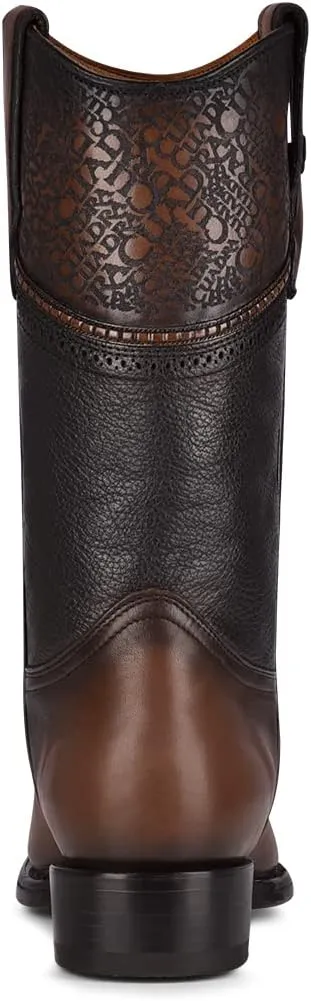 Cuadra Men's Cowboy boot in Genuine Stingray Leather Black