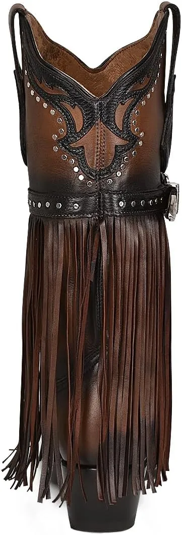 Cuadra Women's boot in genuine bovine leather with embroidery 1GAXRS