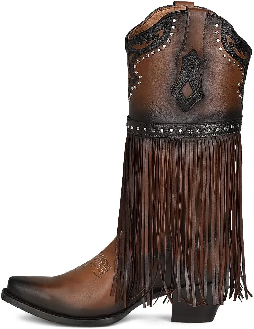 Cuadra Women's boot in genuine bovine leather with embroidery 1GAXRS