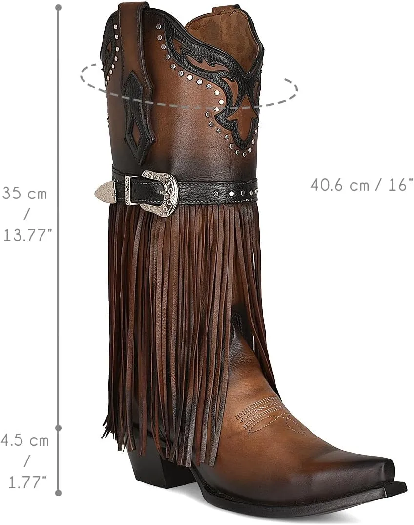 Cuadra Women's boot in genuine bovine leather with embroidery 1GAXRS