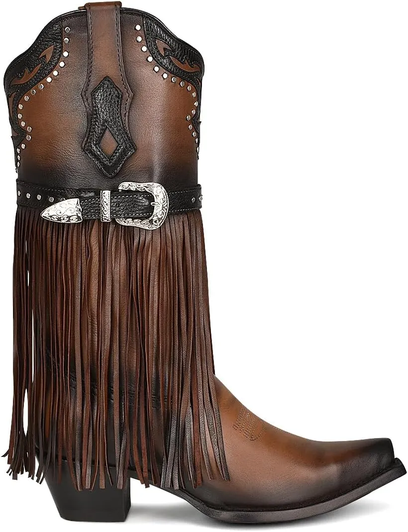 Cuadra Women's boot in genuine bovine leather with embroidery 1GAXRS