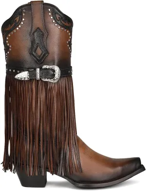 Cuadra Women's boot in genuine bovine leather with embroidery 1GAXRS