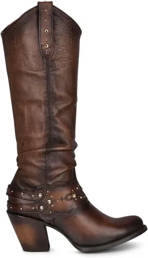 Cuadra Women's Tall Boot in Bovine Leather Brown