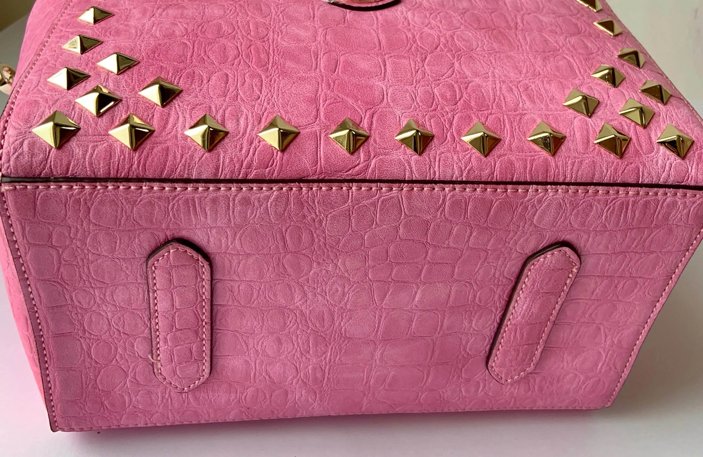 Cube Tote Bag EDGE, pink