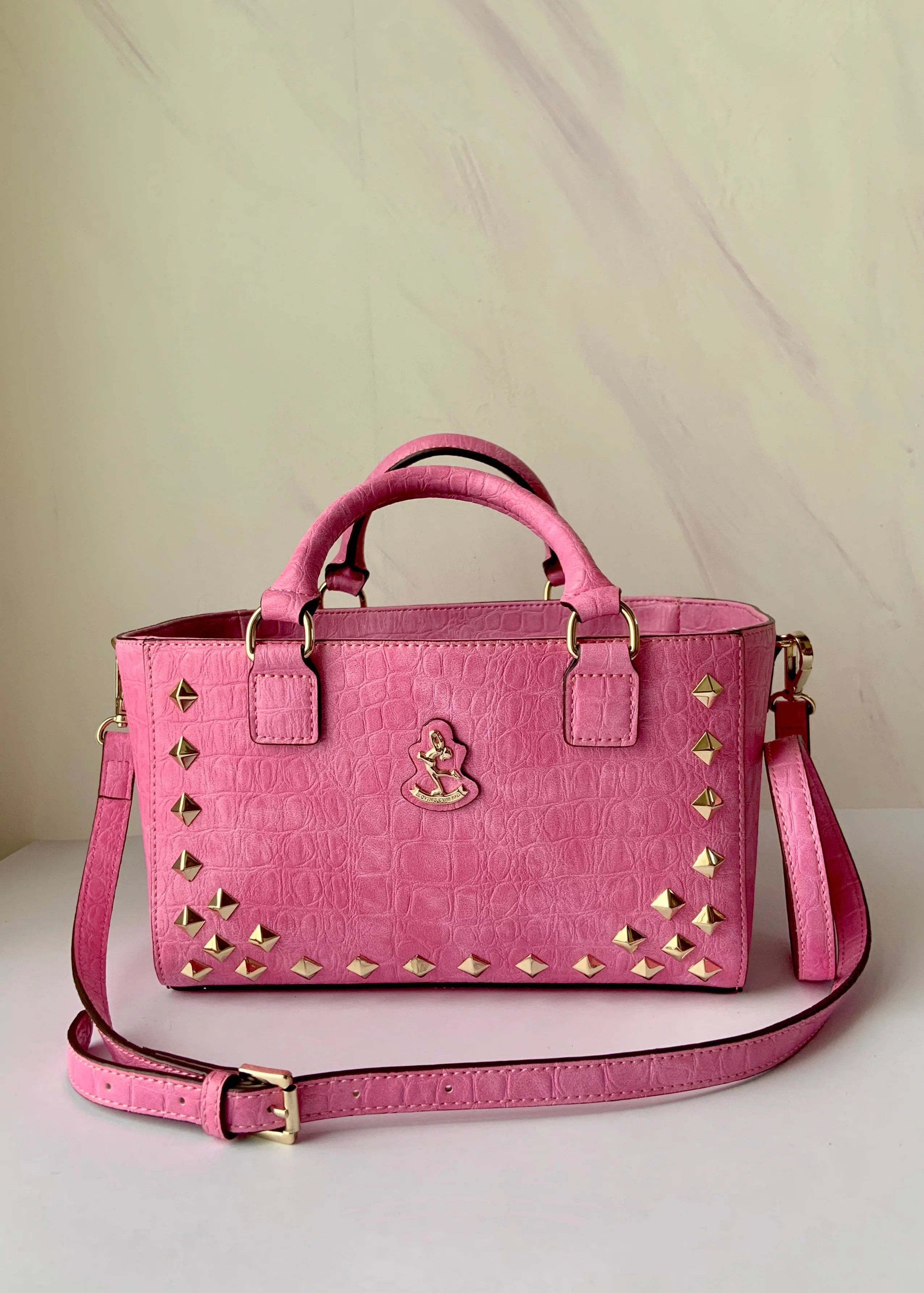 Cube Tote Bag EDGE, pink