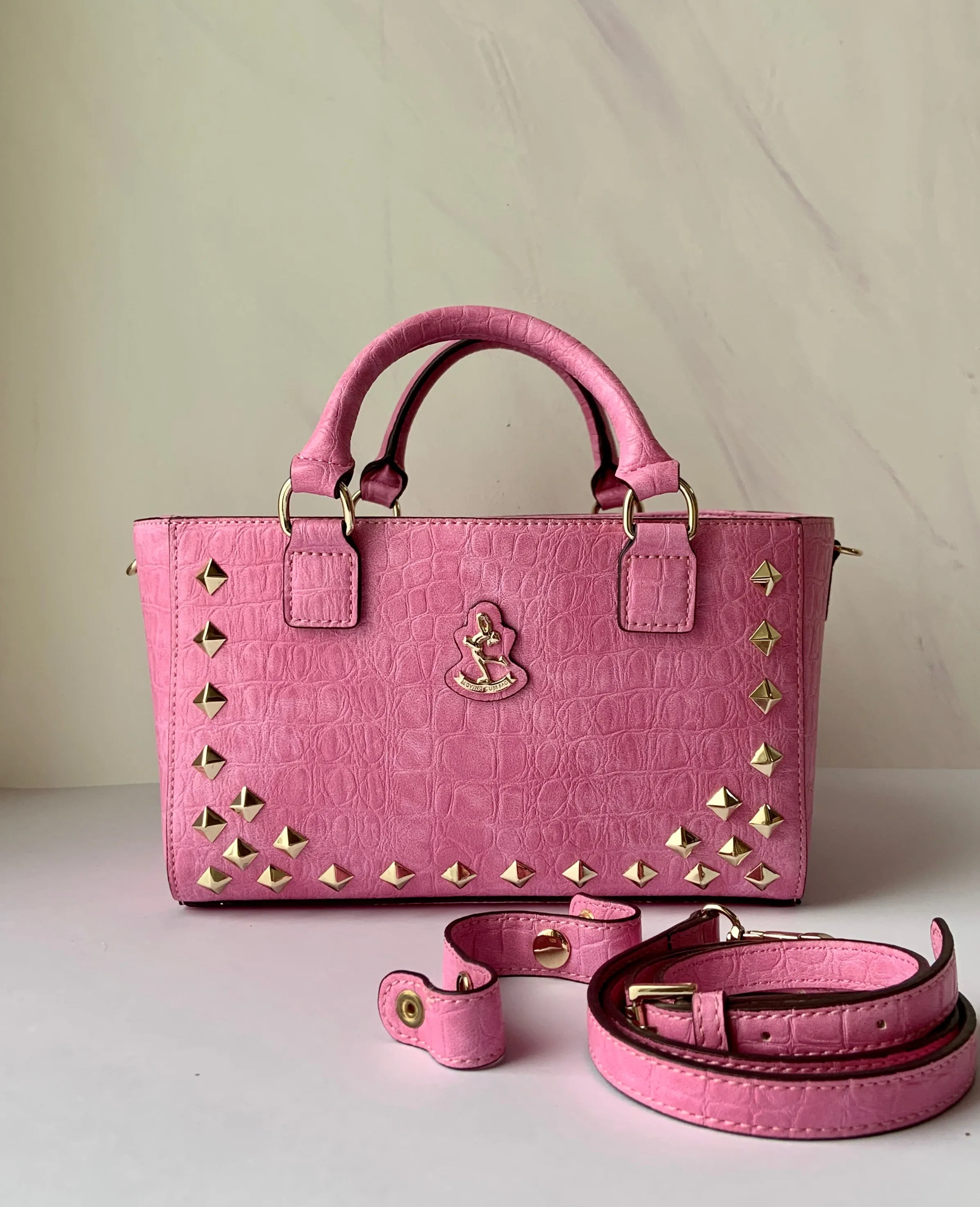 Cube Tote Bag EDGE, pink