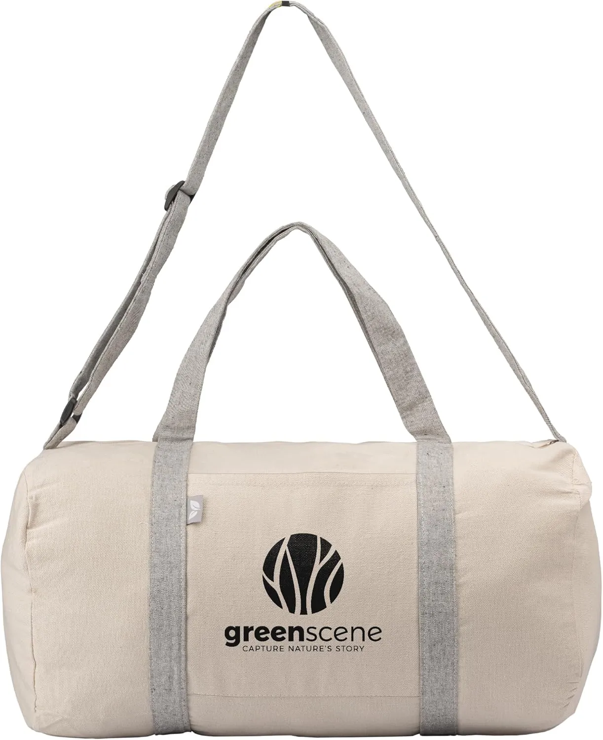 Custom Bags, Loom - Recycled Cotton Blend Duffel Bag, $7.29/pc, Qty 50 Personalized Bags with logo or text
