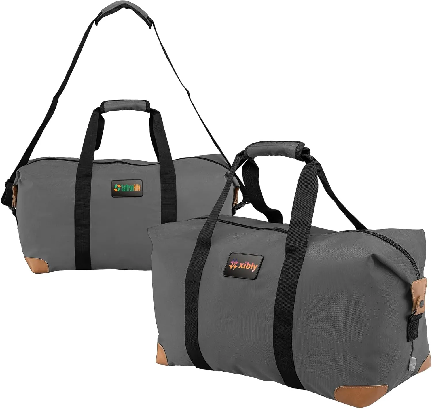 Custom Bags, Navigator Collection - RPET 300D Duffel Bag - ColorJet, $29.29/pc, Qty 25 Personalized Bags - Gray