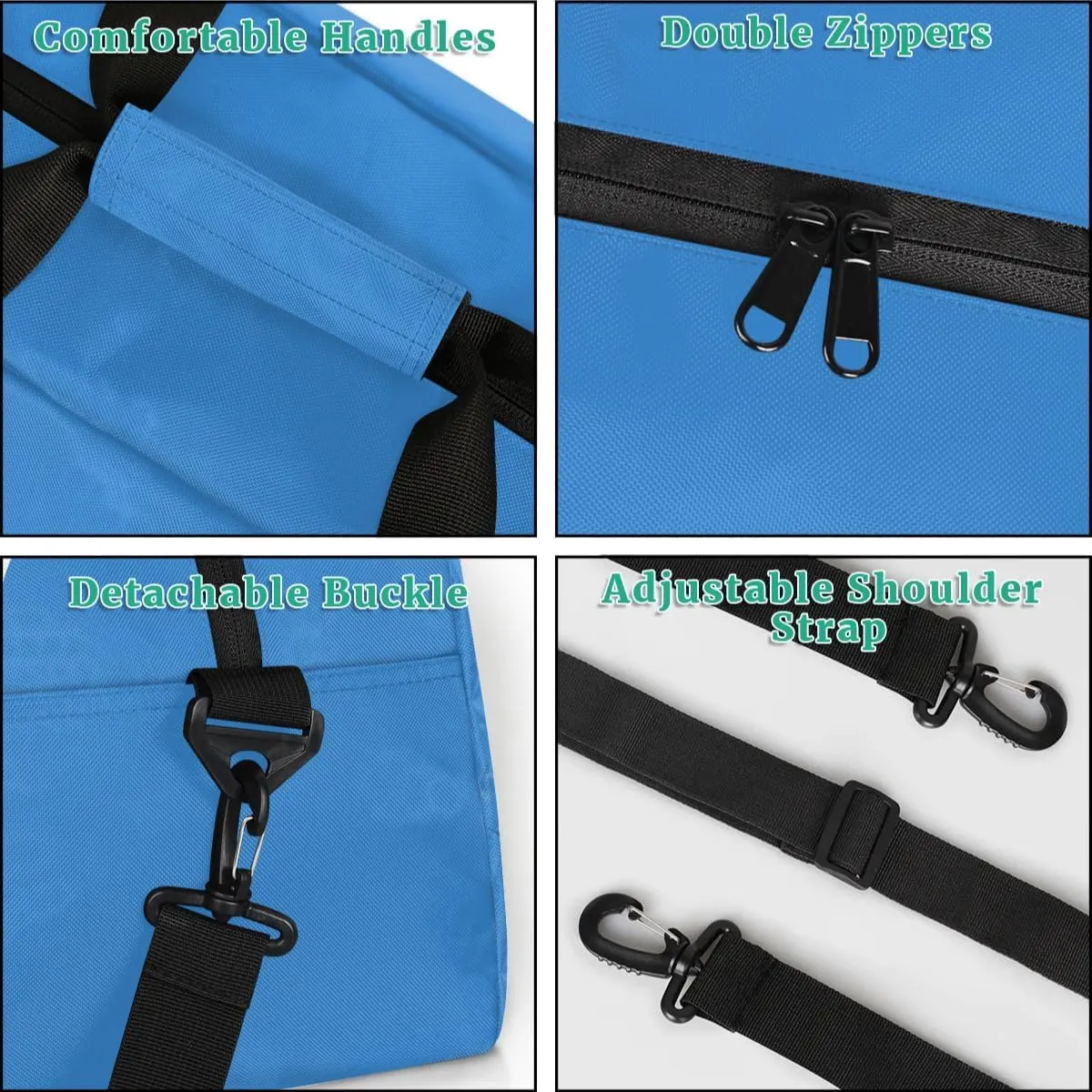 Custom Initial Name Sport Bags, Personalized Dance Gym Duffel Bags Personalized Gifts for Women Custom Cheer Travel Weekender Bag Monogrammed, Blue