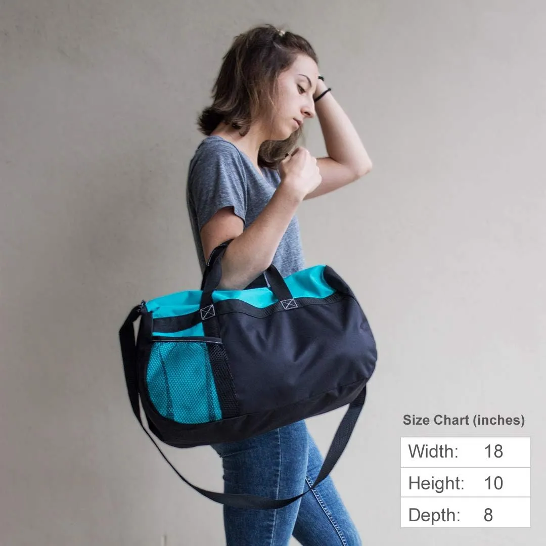Customizable Text & Art Duffel Bags: Gym Duffel Bag