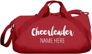 CUSTOMIZED GIRL Gym Bag Girls Duffle Bag Dance Bag For Teen Girls Custom Name Sport Cheerleader Girls Dance Bag Travel Duffle Bags Great Gift Personalized Barrel Duffel Cute Gym Bag