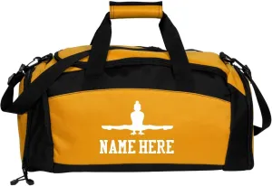 CUSTOMIZED GIRL Gym Duffel Bag Gymnastics Bag - Custom Name Gymnastics Bags Duffel Bag Gym - Personalized Gymnastics Duffel Bag for Kids Ideal for Practice and Competitions