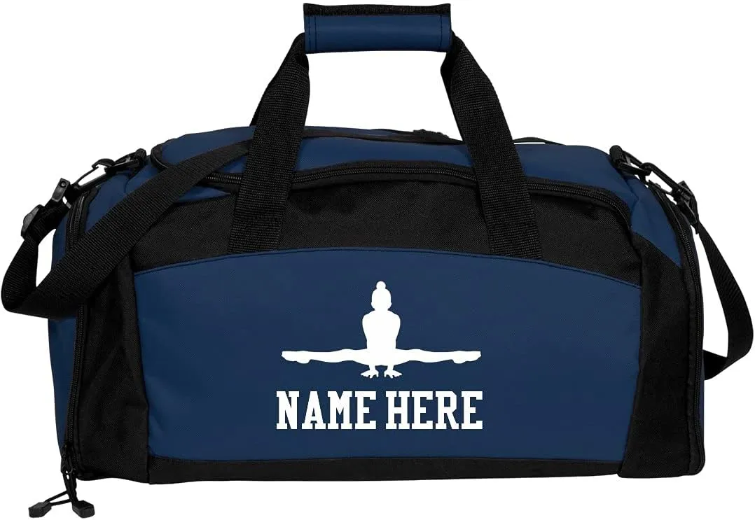 CUSTOMIZED GIRL Gym Duffel Bag Gymnastics Bag - Custom Name Gymnastics Bags Duffel Bag Gym - Personalized Gymnastics Duffel Bag for Kids Ideal for Practice and Competitions