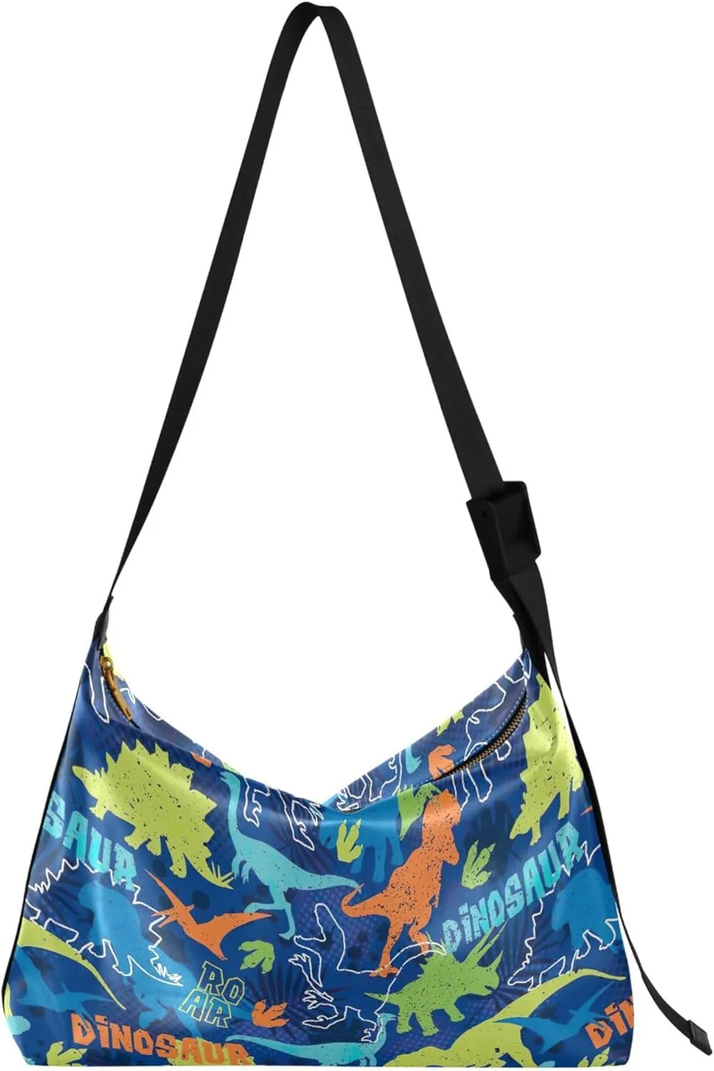 Cute Dinosaurs Watercolor Animals Leather Handbags Hobo Large Crossbody Purses Animal Print Women Purse Hobo Bags