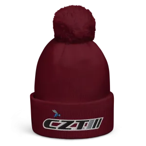 CZT BEE & Banner Logo Earthtone Pom Cuffed Beanie
