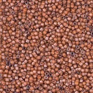 DB 2044, Luminous Maple/Blue ICL - Miyuki Delica Beads - Size 11 - 5 grams - Japanese Cylinder Seed Beads - Retail & Wholesale -