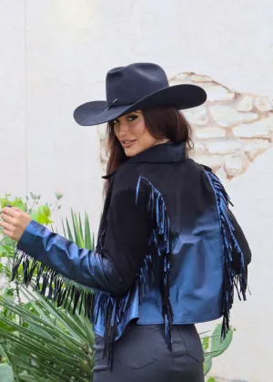 Degrade Fringe Jacket