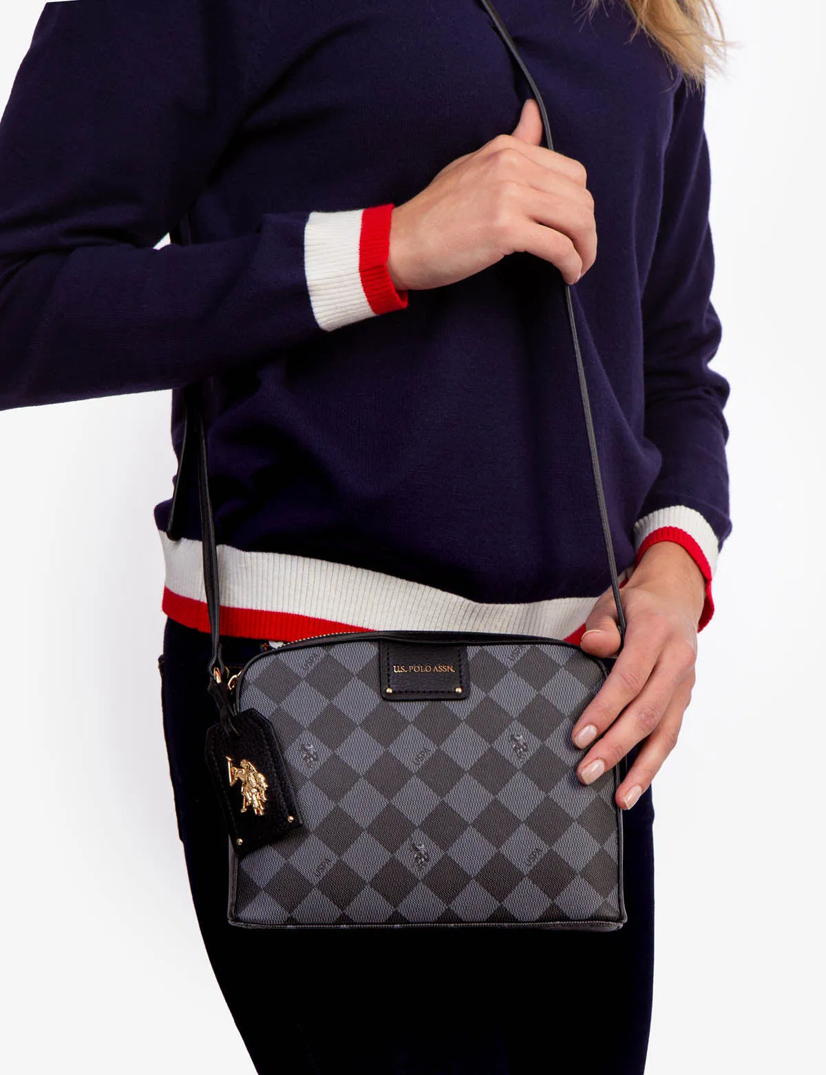DIAMOND SIGNATURE CROSSBODY BAG