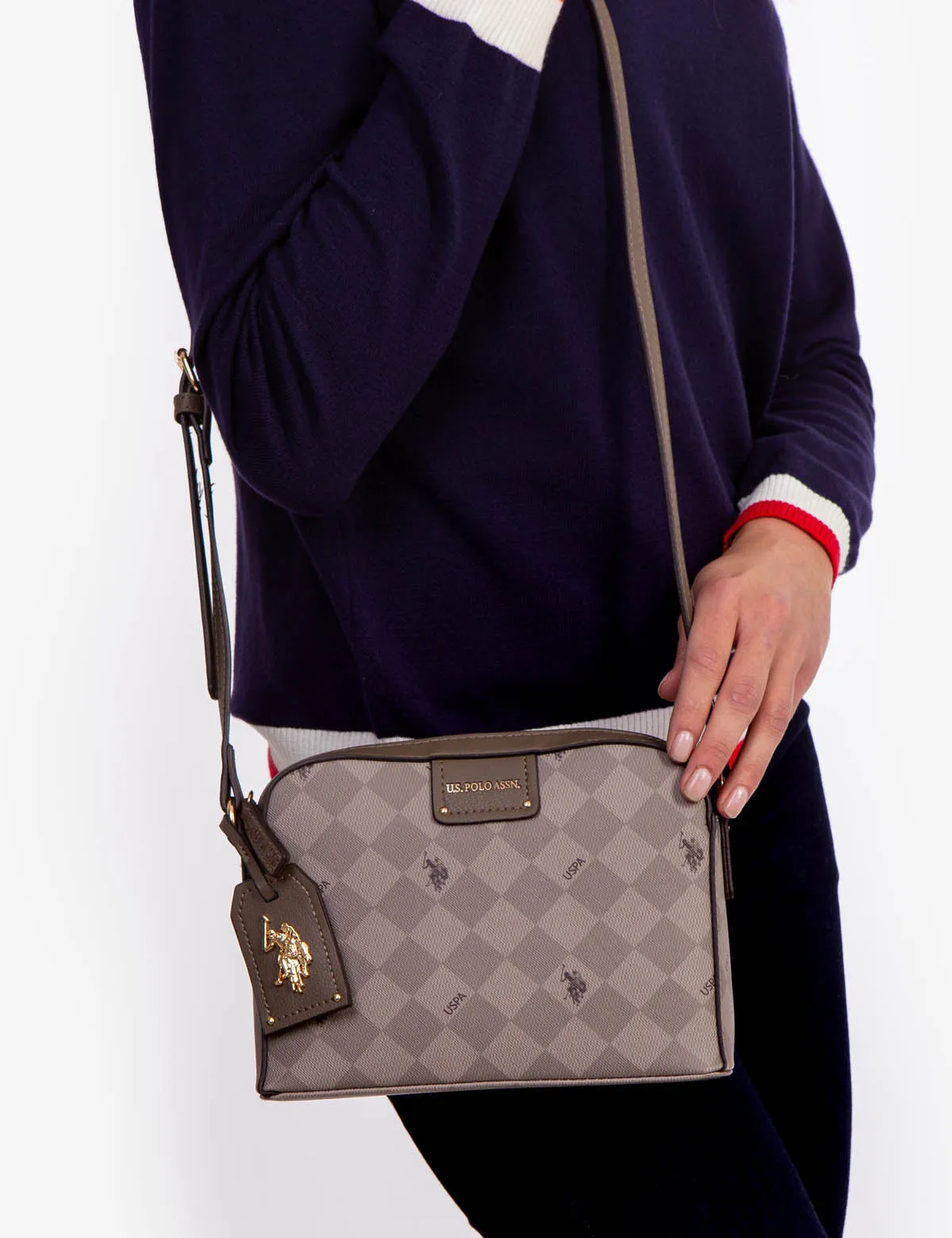 DIAMOND SIGNATURE CROSSBODY BAG