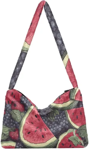 Different Red White Candies Plush Bag, Women Handbags, Shoulder Bags for Women