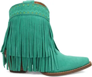 Dingo Women's Tapadero Southwest Fringe Snip Toe Western Boot