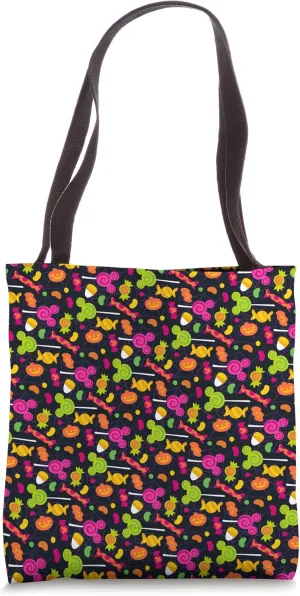 Disney Mickey Candy Print Halloween Tote Bag