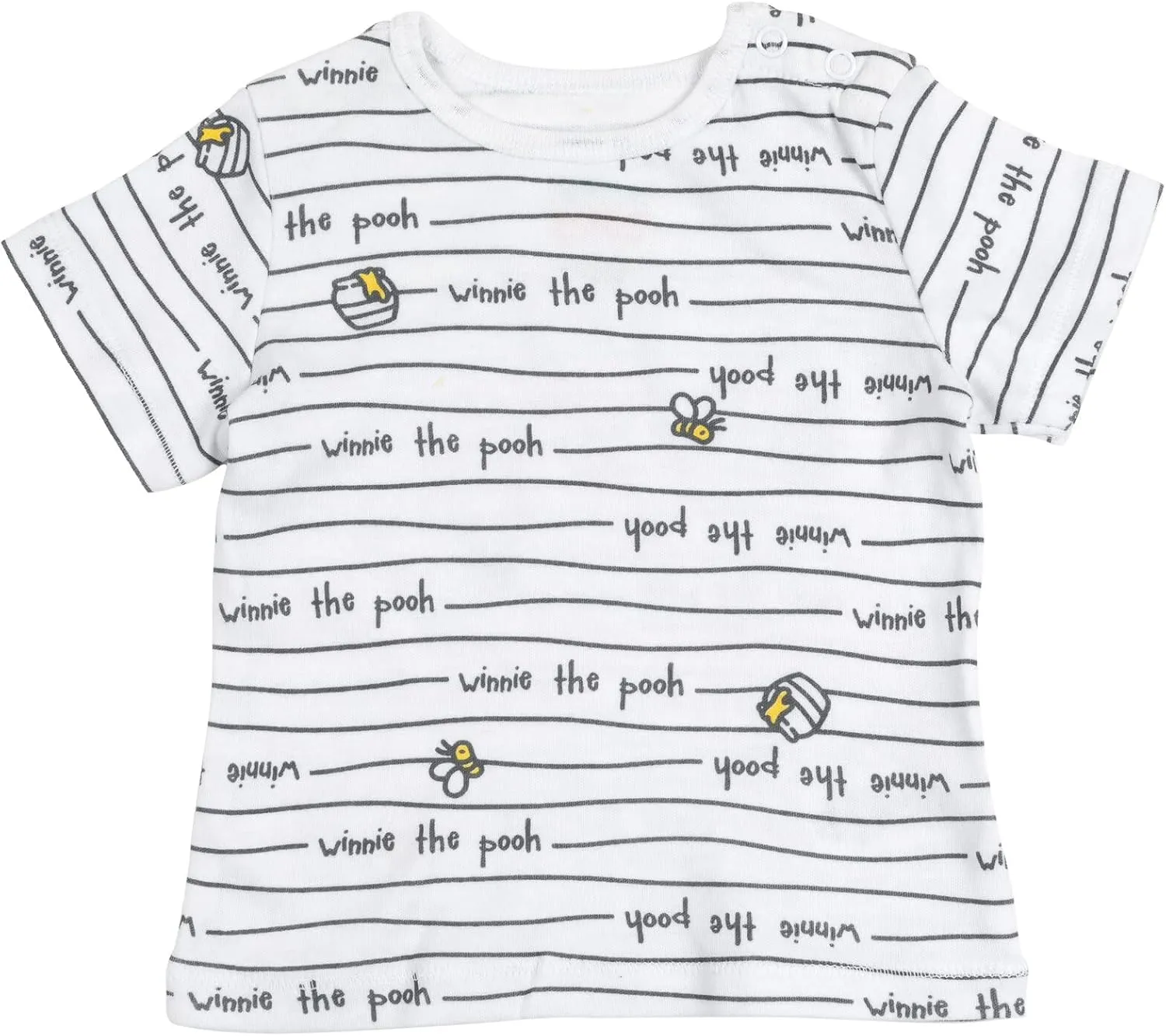 Disney Tigger Winnie the Pooh Baby French Terry Short Overalls T-Shirt and Hat 3 Piece Outfit Set Newborn to Infant