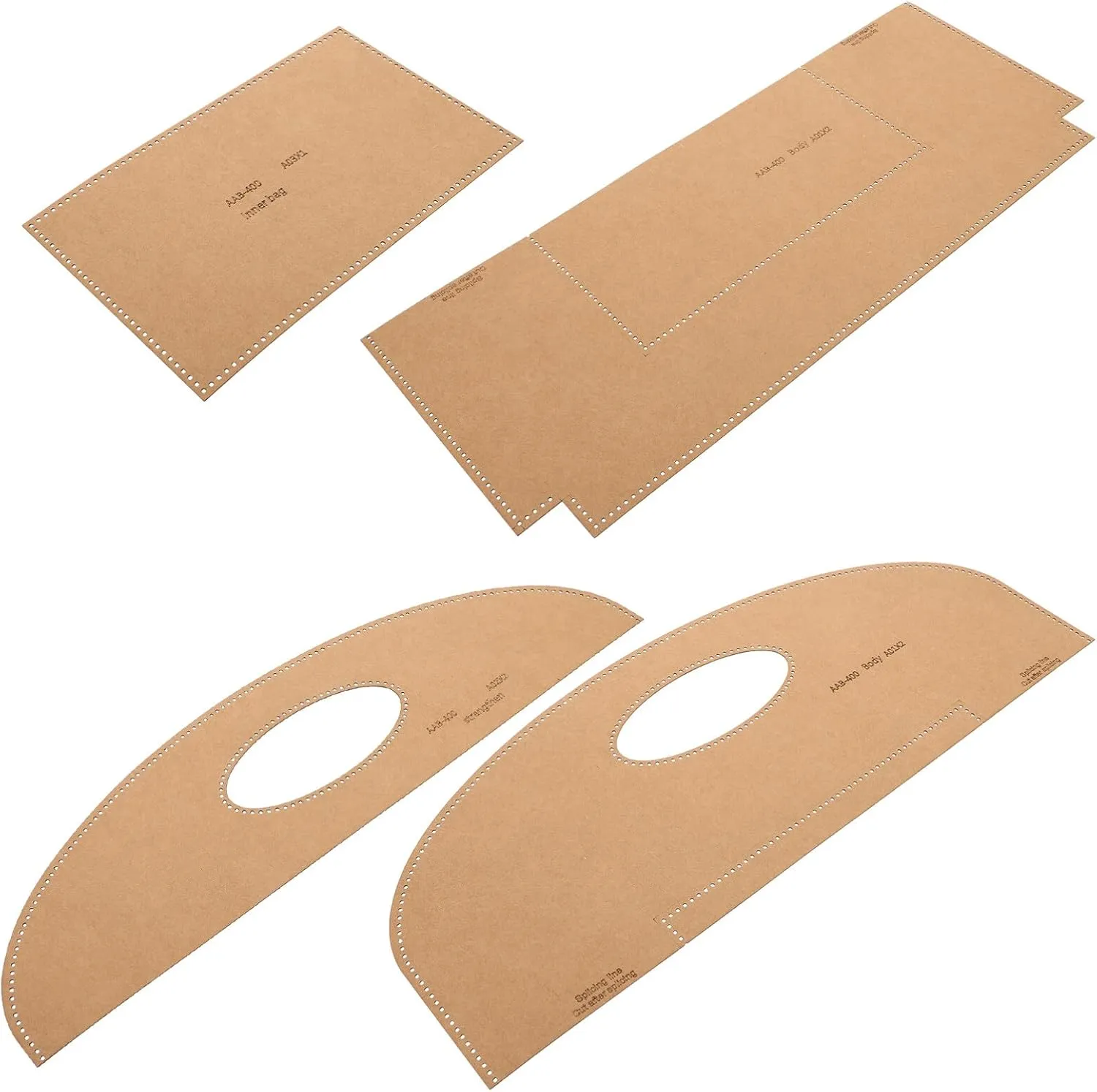 DIY Bag Pattern Stencils Handbag Production Templates Tote Bag Template