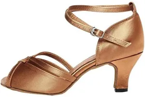 DKZSYIM Women's Professional Latin Dance Shoes Ballroom Wedding Performance Shoes,Model L354