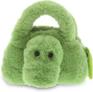 DolliBu Alligator Plush Handbag - Super Soft Plush Stuffed Animal Purse for Children's Accessories, Kids Hand Bag Toy Purse, Pretend Play, Fluffy Dress Up Toy