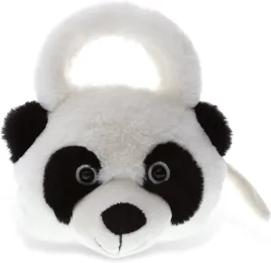 DolliBu Panda Plush Handbag - Super Soft Plush Stuffed Animal Purse for Children's Accessories, Kids Hand Bag Toy Purse, Pretend Play, Fluffy Dress Up Toy Purses For Girls & Boys