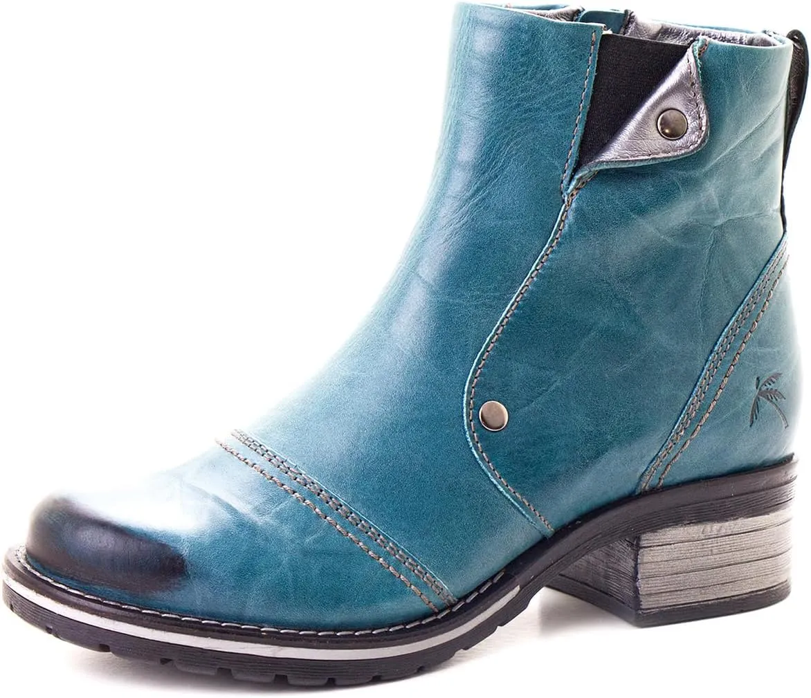 Dromedaris Kassia leather ankle boot - inside zip