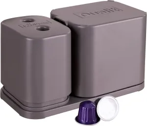 Dualit EcoPress Duo Max Aluminium Coffee Capsule Recycling Tool Premium Eco Friendly Tool Original Size Capsules & Coffee Grounds