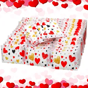 Eaasty 50 Packs Pocket Pack Travel Size Facial Tissues 3 Ply Paper Mini Wedding Tissues for Guests Travel Valentine's Day Wedding Party Favors