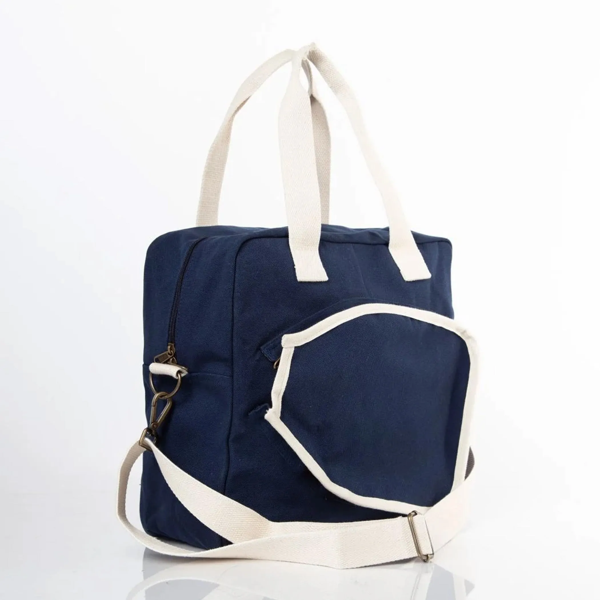 Embroidered Pickleball Canvas Bag with No Kitchen Design and Personalization