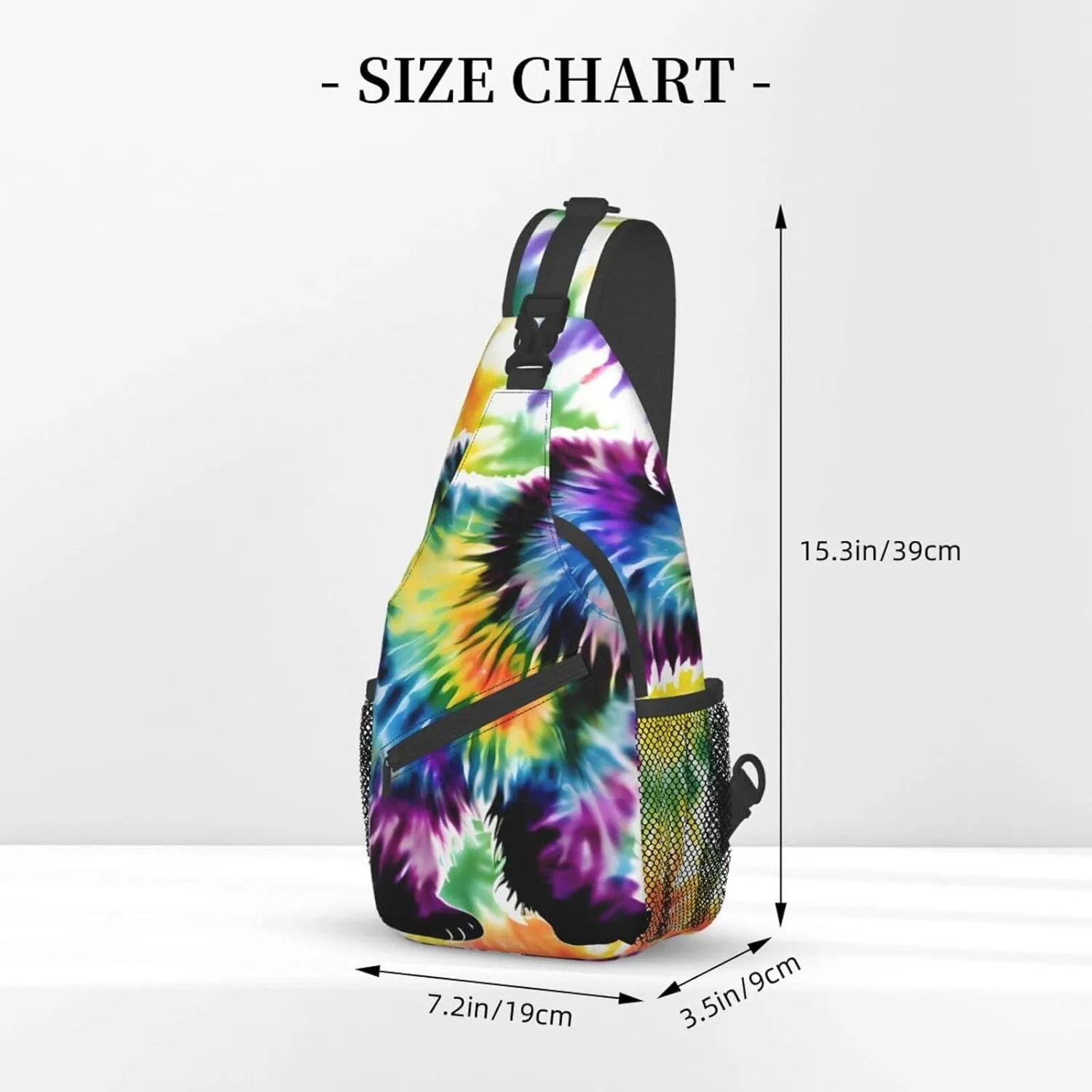 England Symbols Print Crossbody Sling Backpack For Women Men,Sling Bag Travel Hiking Chest Bag Daypack