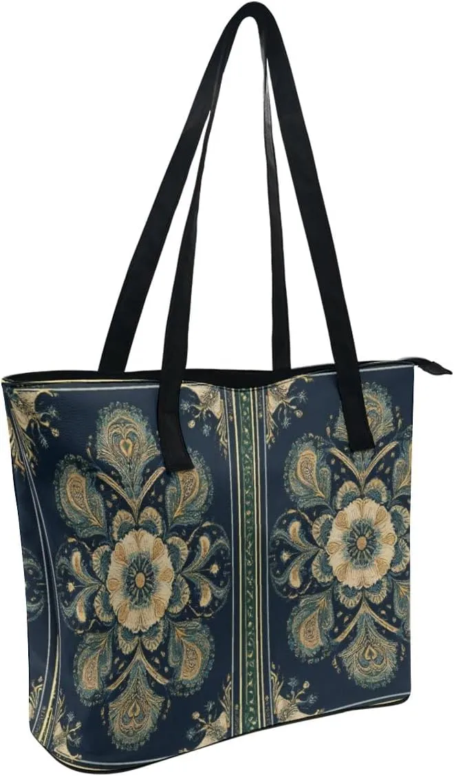 Fashion Coach Handbags for Women, Reusable Large Capacity Long Handle Tote Bag for Shopping, Work