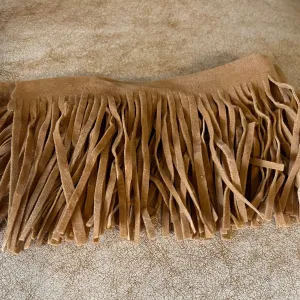 Faux Suede Fringe Trim