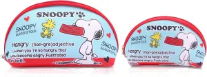 Finex 2 pcs Set White Dog PU Leather ONE Cosmetic Bag Make up Organizer   ONE Coin Purse with Straps
