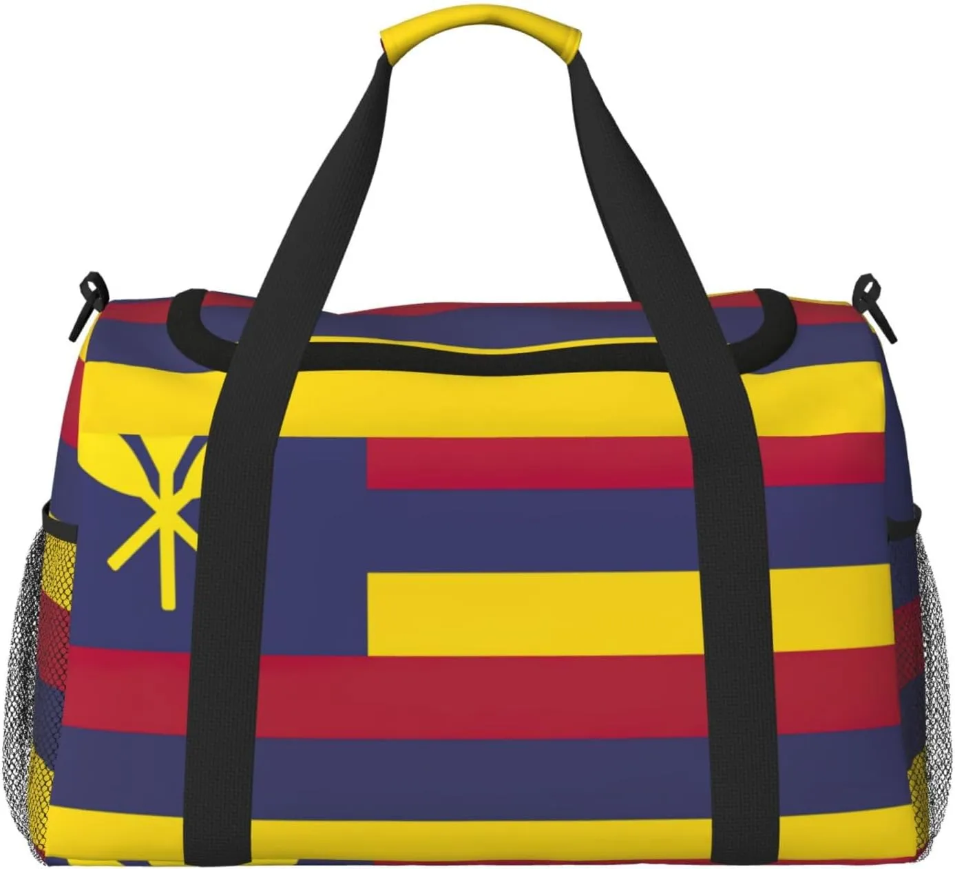 Flag of the Kingdom of Hawaii print Large Canvas Travel Duffel Bag Weekender Bags for Women Overnight Bag Carry On Tote Bag