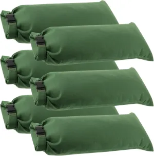 Flood Water Barrier Sand Bags, 6 Pcs Thickened Canvas Sand Bags Barriers for Flooding Reusable Flood Protection Sandbags with Buckle for Home Door Window Basement Garage to Prevent Rain Wind
