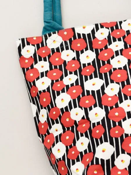 Floral Print Bucket Tote Bag
