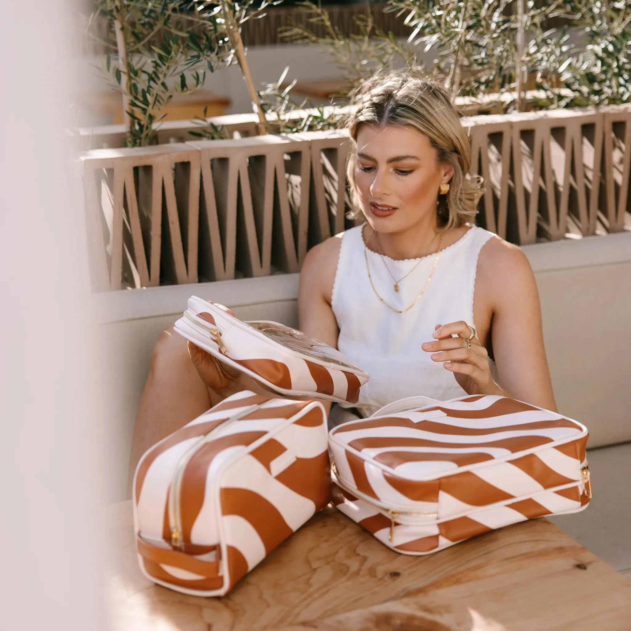 Fox & Fallow - Rust Swirl Wash Bag
