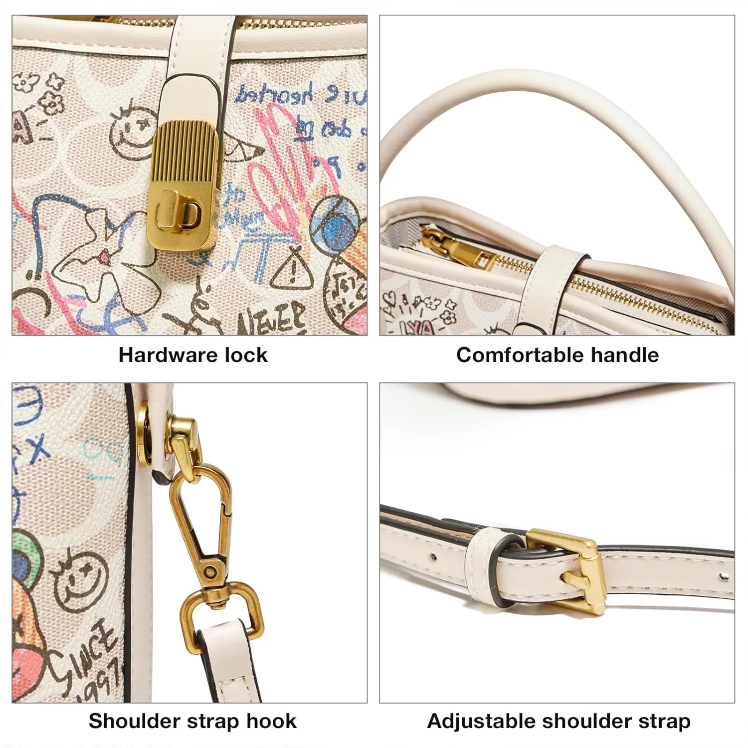 FOXLOVER Small Bucket Bag For Women Fashion Simplicity Crossbody Handbag Designer Shoulder Purse