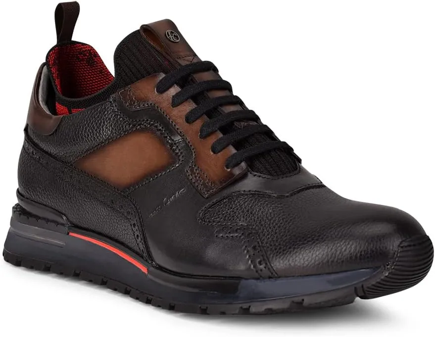 FRANCO CUADRA Men's Sneakers with Laces in Bovine Leather